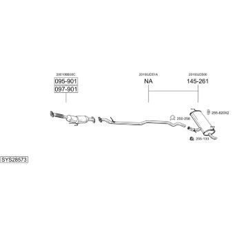 Výfukový systém BOSAL SYS28573