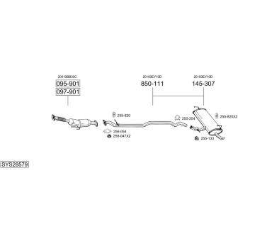 Výfukový systém BOSAL SYS28579