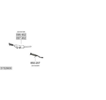 Výfukový systém BOSAL SYS28609