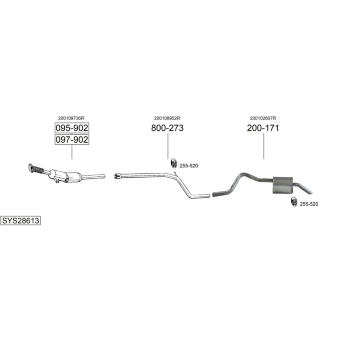 Výfukový systém BOSAL SYS28613
