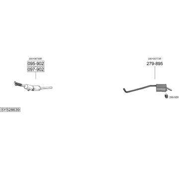 Výfukový systém BOSAL SYS28639
