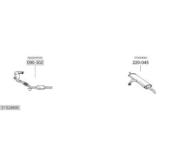 Výfukový systém BOSAL SYS28695