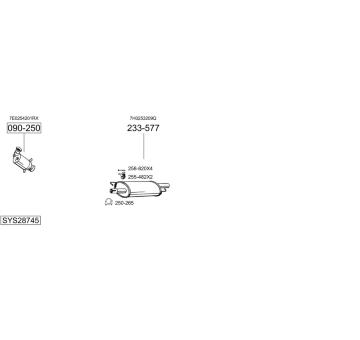 Výfukový systém BOSAL SYS28745