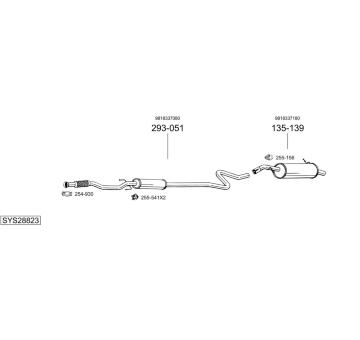 Výfukový systém BOSAL SYS28823