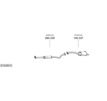 Výfukový systém BOSAL SYS28910