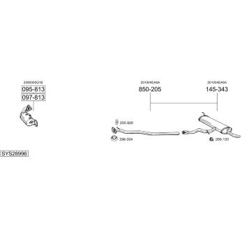 Výfukový systém BOSAL SYS28996