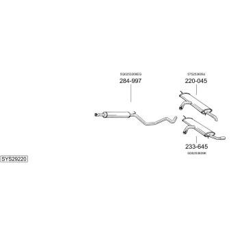 Výfukový systém BOSAL SYS29220