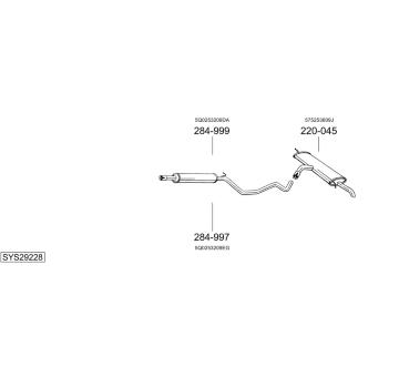 Výfukový systém BOSAL SYS29228