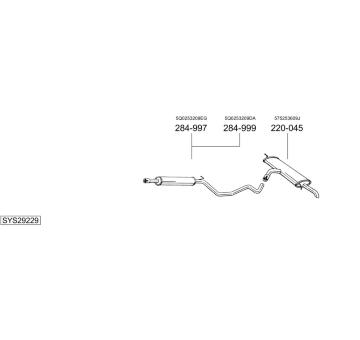 Výfukový systém BOSAL SYS29229