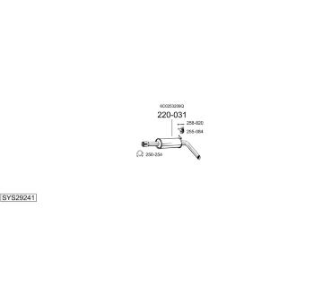 Výfukový systém BOSAL SYS29241