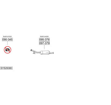 Výfukový systém BOSAL SYS29380