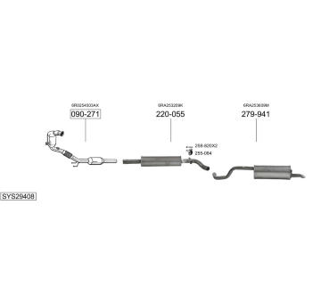 Výfukový systém BOSAL SYS29408