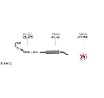 Výfukový systém BOSAL SYS29410