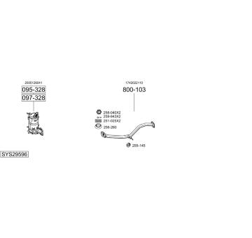Výfukový systém BOSAL SYS29596