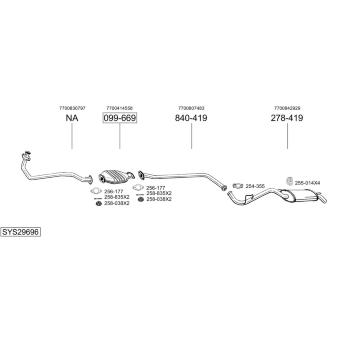 Výfukový systém BOSAL SYS29696