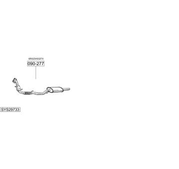 Výfukový systém BOSAL SYS29733