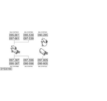 Výfukový systém BOSAL SYS30180