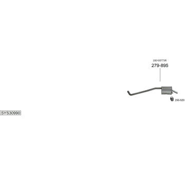 Výfukový systém BOSAL SYS30990