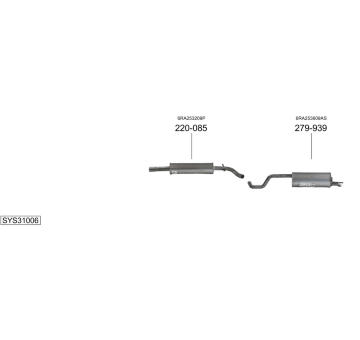 Výfukový systém BOSAL SYS31006