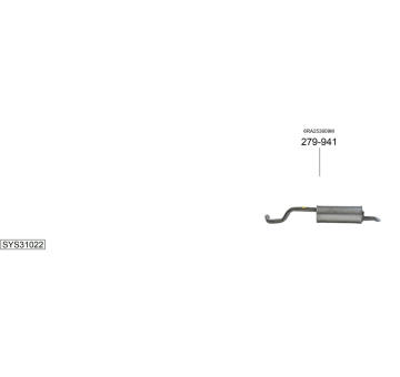 Výfukový systém BOSAL SYS31022