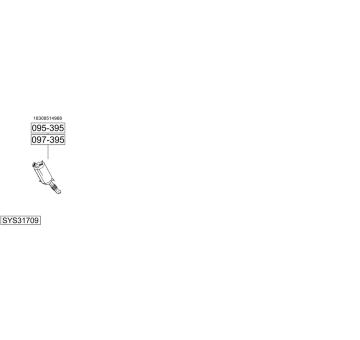 Výfukový systém BOSAL SYS31709