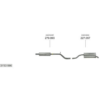 Výfukový systém BOSAL SYS31886