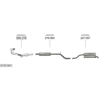 Výfukový systém BOSAL SYS31901