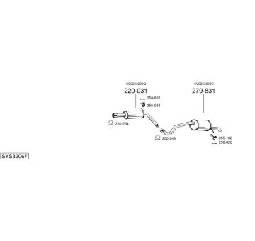 Výfukový systém BOSAL SYS32067