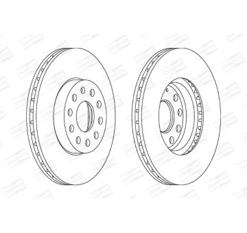 Brzdový kotouč CHAMPION 562235CH