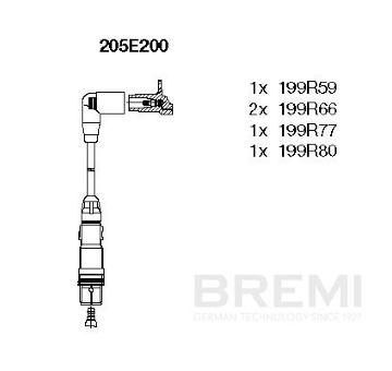 Sada zapaľovacích káblov BREMI 205E200