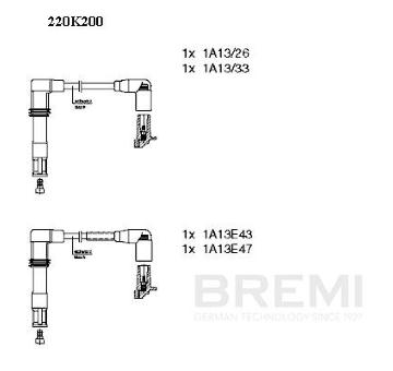 Sada zapaľovacích káblov BREMI 220K200