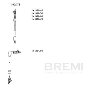 Sada zapaľovacích káblov BREMI 300/375