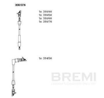Sada zapaľovacích káblov BREMI 300/376