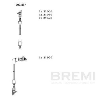 Sada zapaľovacích káblov BREMI 300/377