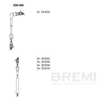 Sada zapaľovacích káblov BREMI 300/436