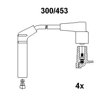 Sada zapaľovacích káblov BREMI 300/453