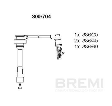 Sada zapaľovacích káblov BREMI 300/704