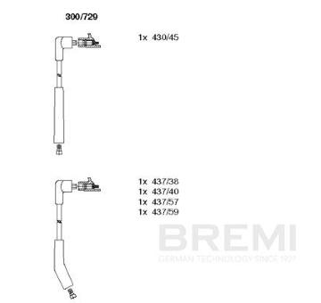 Sada zapaľovacích káblov BREMI 300/729