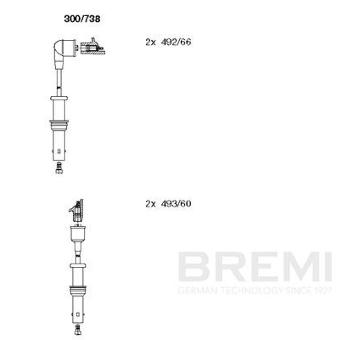 Sada zapaľovacích káblov BREMI 300/738