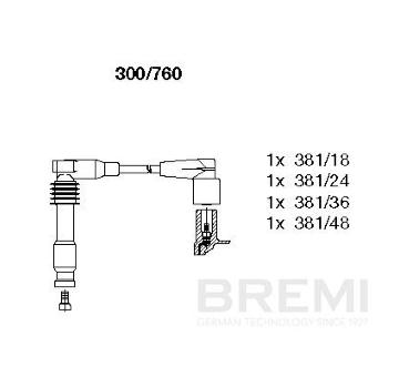 Sada zapaľovacích káblov BREMI 300/760