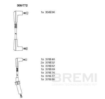 Sada zapaľovacích káblov BREMI 300/772