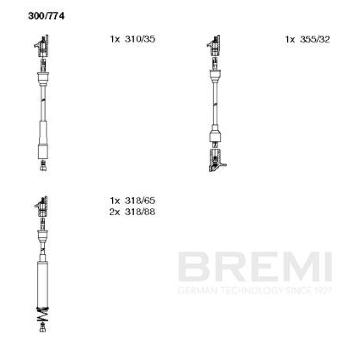 Sada zapaľovacích káblov BREMI 300/774