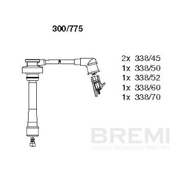 Sada zapaľovacích káblov BREMI 300/775