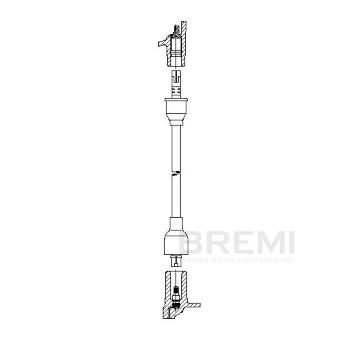 Zapaľovací kábel BREMI 355/100