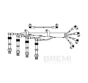 Sada zapaľovacích káblov BREMI 473/100