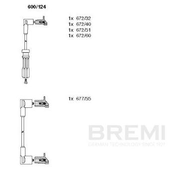 Sada zapaľovacích káblov BREMI 600/124