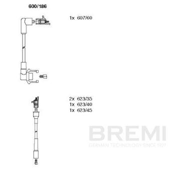 Sada zapaľovacích káblov BREMI 600/186