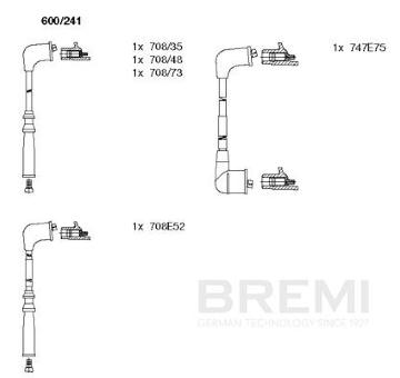 Sada zapaľovacích káblov BREMI 600/241