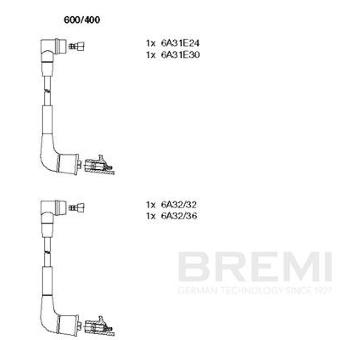 Sada zapaľovacích káblov BREMI 600/400