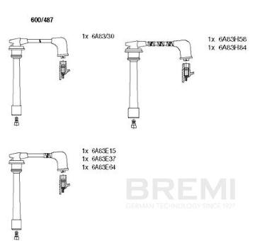 Sada zapaľovacích káblov BREMI 600/487